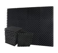 Widybord Confezione da 12 autoadesivi in schiuma fonoassorbenti, ad alta densità, acustici per cassette delle uova, 3,5 x 30,5 x 30,5 cm