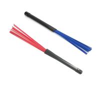 Widybord Confezione da 2 spazzole per percussione, spazzole metalliche professionali, spazzole per batteria jazz, spazzole per percussioni
