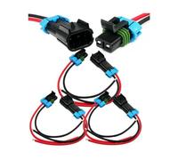 Widybord Confezione di 3 connettori Metri-Pack a 2 pin 30 A, serie 280 multifunzione (maschio a pigtail 12GA) installazione facile da usare