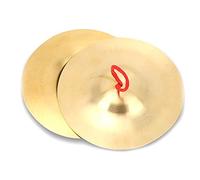 Widybord Crash Cymbal Brass Finger Cymbals - Confezione da 2 pezzi, in ottone, strumento per bambini, adulti