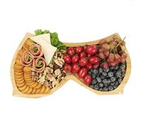 Widybord Divertenti regali di Natale, regalo di appendere cremagliera, regalo di compleanno per donna, tagliere da salumi, tagliere da formaggio in bambù, medio facile da usare