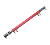 Widybord Doppio pedale per grancassa, albero di trasmissione in acciaio per grancassa, braccio connettore, rosso, resistente, facile da installare, facile da usare