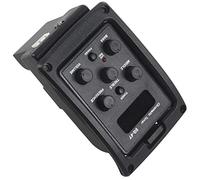 Widybord EQ-4T 4 Band Pickup EQ Preamplificatore con sintonizzatore per chitarra acustica con sintonizzatore LCD e controllo del volume Preamplificatore per chitarra elettrica