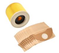 Widybord Filtro per aspirapolvere Wet&Dry Wd2 e 10 sacchetti per la polvere