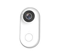 Widybord Fotocamera sportiva WiFi da 2 MP con fissaggio tramite pollice per attività all'aperto, bicicletta, escursioni. Fotocamera HD 1080P robusta e magnetica di colore bianco.