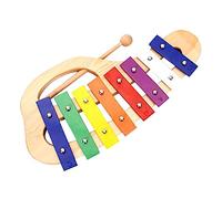 Widybord Glockenspiel Xilofono fatto a Mano con Mazze 8 Toni Strumento Musicale in Legno Colorato Giocattolo Educativo Prescolare