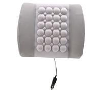 Widybord Grigio Auto Elettrico Massaggio Lombare Cuscino Vibrazione Assistenza Salute Lombare Pad Morbido Posteriore Supporto Cotone Sollievo del Dolore Portatile Casa Sedia