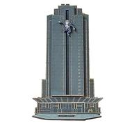 Widybord Gruber Cadente di Nakatomi Plaza, divertente calendario di Natale Halloween in legno, calendario per conto alla rovescia di Natale, decorazione 26,5 x 17 cm B