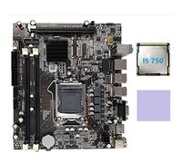 Widybord H55 Scheda Madre Computer Scheda Madre LGA1156 Supporta I3 530 I5 760 Series CPU DDR3 Memoria +I5 750 CPU+Pad Termico