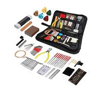 Widybord Kit di riparazione per chitarra, componente con 72 parti, kit di riparazione professionale per chitarra e accessori, per chitarre elettroniche, ukulele, banjo