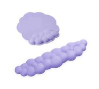 Widybord Kit poggiapolsi Cloud poggiapolsi ergonomico per tastiera, mouse, poggiapolsi per computer, base antiscivolo, installazione semplice, viola