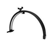 Widybord Lampada di Bellezza da 22 Pollici Lampada da Bellezza per Manicure Pieghevole A Mezzaluna con Controllo Touch da 20 W con Clip per Telefono Spina Europea Nera