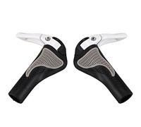 Widybord Maniglia della Bicicletta Maniglia Barra Fine Antiscivolo Gomma Lega di Alluminio Bici Da Strada Bicicletta Copertura Manubrio Della Bicicletta Bianco