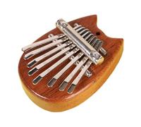 Widybord Mini Kalimba 8 Squisito Pianoforte con Dito e Pollice, Regalo per Principianti Amanti Della Musica, Simpatico Ciondolo con Gatto Durevole e Facile da Installare
