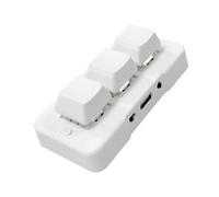 Widybord MK321-Pro - Tastiera personalizzata, interruttore blu meccanico luce RGB 3 modalità USB + 2,4 G senza + connessione Bluetooth tastiera di installazione facile da usare