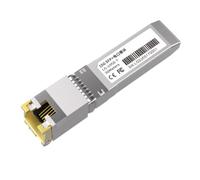 Widybord Modulo SFP+ 10G 10GbE Rame Moduli SFP Optical Port to Ethernet RJ45 Modulo Transcettore Gigabit 1000M 1 PZ Metallo Argento