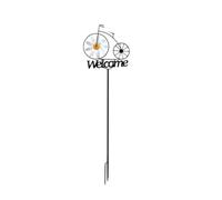 Widybord Mulino a Vento in Metallo 3D per Bicicletta, Pannello di benvenuto, Picchetti, Supporto per Bicicletta, Artigianato, Accessori da Giardino e Cortile Esterno