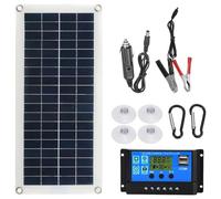 Widybord Pannello Solare Caricabatterie USB Cellula Solare 60A Controller Portatile Piastra Solare Impermeabile per Telefono MP3 Pad Campeggio Esterno Installazione Facile Da Usare