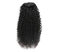 Widybord Parrucca per Capelli Riccioli Naturali Clip per Capelli Nelle Estensioni Dei Capelli Set Testa Riccioli per Capelli Afro Clip In Fasci Nero Naturale Facile Installazione 12 Pollici