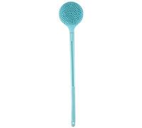 Widybord per il corpo a doppia faccia in silicone con manico lungo per il bagno per il bagno Massaggio per il bagno esfoliante per il