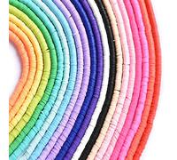 Widybord Perline di Argilla Piattaforma Adatto per la fabbricazione di Perline Disco Accademica Perline di Gomma Arcobaleno Braccialetto Artigianato Fai da te