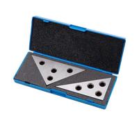 Widybord Piatti Angolari Solidi 30-60-90 Gradi e 45-45-90 Gradi, Blocco Angolare Triangolare in Acciaio Temperato con Angolo di Pavimento di Precisione, Installazione Facile