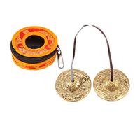 Widybord Piatti da Yoga in Campana Campana Campana Tibetano Stile Buddista Meditazione Yoga Accessorio Strumento Piatti, C