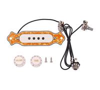 Widybord Pickup pre cablato per scatola sigari a 4 corde pickup humbucker pickup con manopola di controllo del tono del volume giallo