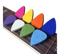 Widybord Plettri per ukulele, in feltro, per ukulele e chitarra, 8 pezzi, multicolore