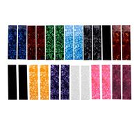 Widybord Plettro per chitarra fai da te, fogli perforatori per musicisti, in celluloide, tre spessori, 0,46/0,71/0,96 cm, colore casuale
