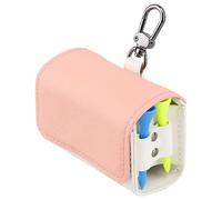 Widybord Pochette per borsa da golf con sfera da golf, supporto per borsa da tees da golf, con colori bloccati, fibbia di sospensione in metallo magnetico, per 2 palline da golf, installazione facile