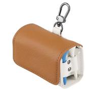 Widybord Pochette per borsa da golf con sfera da golf, supporto per pochette per t-shirt da golf colorati, fibbia a sospensione magnetica in metallo per 2 palline da golf, marrone