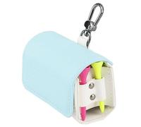 Widybord Pochette per borsa da pallina da golf, supporto da tasca per maglietta da golf, con fibbia magnetica in metallo, per 2 palline da golf, facile da usare, blu cielo