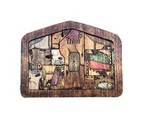 Widybord Puzzle della Natività Statua di Gesù in Legno con Motivo Bruciato in Legno per Adulti e Bambini di Alta Qualità - Grande