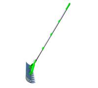 Widybord Rastrello da fieno di prato da 1,7 m, Rastrello per paglia, Rastrello per foglie, Rastrello per decalcificazione da giardino, Scarificatore, Rastrello da terra