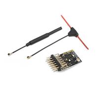 Widybord Ricevitore ELRS 2.4G 7CH PWM Protocollo ExpressLRS RX 2400RX PWM/CRSF per Drone RC FPV Quadcopter ad ala fissa, Curvo Facile installazione
