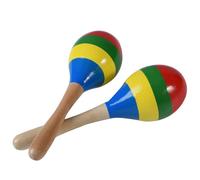 Widybord Rumba Shaker in legno per bambini adulti, 2 pezzi, resistenti, 20 x 6 cm