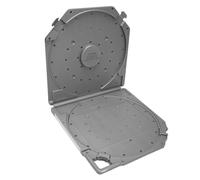 Widybord Scatola di immagazzinaggio Vuota per Bobine di Registrazione con Protezione Bobina Aperta Scatola Portatile per Nastri Audio da 25,4 cm Grigio