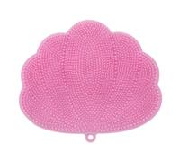 Widybord Scrubber massaggiatore per piedi doccia con ventose, scrubber posteriore a parete per doccia, tappetino per lavaggio piedi a libere durevole rosa