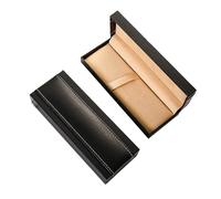 Widybord Set di 2 custodie per penne con coperchio ribaltabile, colore nero, Nero