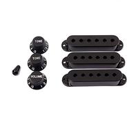 Widybord Set di 3 manopole resistenti per pickup per chitarra, colore nero