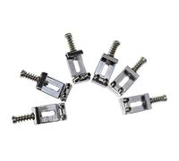 Widybord Set di 6 selle cromate per ponte tremolo per chitarra elettrica