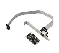Widybord Set di adattatori di rete Ethernet per desktop - Kit di schede di rete Mini PCIe 2,5G Gigabit - Adattatore LAN RJ45 per server di gioco RJ-45 - Kit adattatore di rete.