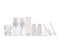 Widybord Set di Bottiglia Cosmetica da Viaggio Portatile 10 in 1 con Custodia Combo Sottobottiglia Vuoto Nordico per Crema Lozione Shampoo