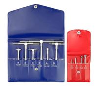 Widybord Set di calibri per foro telescopico in acciaio inossidabile, gamma da 1/8 a 1/2 Po e misuratori telescopici a forma di T, 6 pezzi da 5/16 a 6 PB, facile da usare