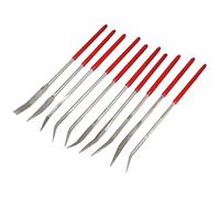 Widybord Set di file ad ago con mini diamantata curva, set di diamantate rivestite in metallo