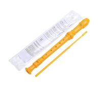 Widybord Set di Registratori Soprano A 8 Fori Gialli con di Pulizia, Set di Registratori con Chiave C In Stile Tedesco per Bambini, Studenti Principianti
