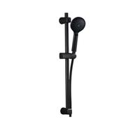 Widybord Set doccia manuale ecologico e permanente Showering Black con kit tubo da 59 pollici.