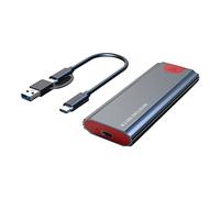 Widybord SSD M2 M.2 a USB 3.1 Gen 2 10Gbps NVMe SSD Enclosure per NVMe PCIE M Key/(B+M) Key SSD Hard Disk, M2 SSD Case OTG