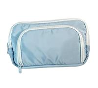Widybord Studente Matita Bag Ragazza Cosmetici Bag Ins -Capacità Semplice Finestra Frontale Cancelleria Box, blu